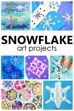 snowflake art projects for kids to make