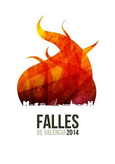 an orange and red poster with the words fales de valenca 2012