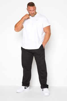 Jogger Pants Outfit For Work, Outfit For Work, Jogger Pants Outfit, Plus Size Joggers, Tall Men Clothing, Sweat Joggers, Relaxed Outfit, Plus Size Black, Black Joggers