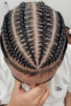 Mens Braids Hairstyles Cornrows Easy, French Braid For Men, Corn Rose Braid Men, Men Braids Hairstyles Short, Cornrows With Heart, Braids For Man, Braids For Men Cornrows, Mens Cornrows Design Black Men, Heart Cornrows