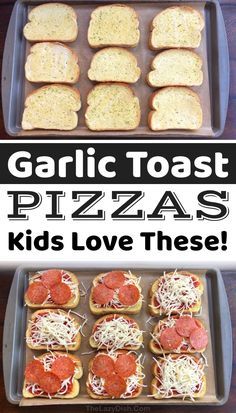 garlic toast pizzas kids love these are the perfect appetizer for any family