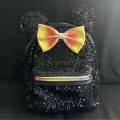 - Adjustable Straps - Zipper Closure - Perfect Condition - Never Used Black Backpack With Zipper For Disney Fan Events, Black Disney Backpack For Disney Fan Events, Themed Black Backpack For Everyday Use, Black Disney Backpack For Travel, Black Disney Backpack For Halloween, Black Minnie Mouse Standard Backpack, Hocus Pocus Loungefly, Loungefly Mini Backpack Nightmare Before Christmas, Disney-styled Black Standard Backpack