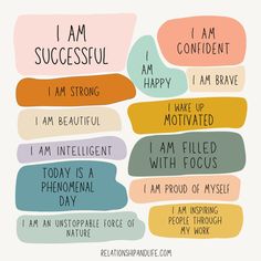 i am successful, i am strong, i am happy, i am motivevated, i am intelligent, i am focused, and i am proud to be an unstople