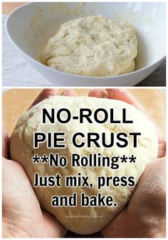 no - roll pie crust in a bowl and just mix, press and bake