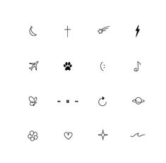 an image of various symbols that can be used to describe something or someone's life