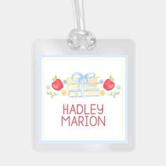 THIS LISTING INCLUDES: -2.75x2.75 inch professionally printed square laminated bag tag; with lamination size will be around 3"x3" -back side can be added with contact information or allergy information if needed -3 font style choices available: ALL CAPS, all lowercase, or Sentence Case. Please include which style choice you would like in the personalization box. If not included, I will print in ALL CAPS as shown on listing.  TURNAROUND TIME: - No more than 14 business days. I can rush for an additional charge.  - Items are shipped by USPS. Natalie Marion Design Studio cannot be held liable for shipping delays or lost packages, however I will do my best to ensure it arrives to you!  DISCLAIMER: - Proofs are not sent for this item unless requested. Please ensure everything is spelled correct White Rectangular Bags For School Events, Back To School Bag, Design Studio Logo, Back To School Bags, Watercolor Girl, Travel Luggage Tag, Apple Books, Bag Tag