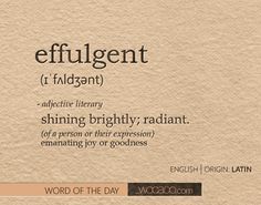 the word effulgentt is written in different languages and it appears to be english or latin