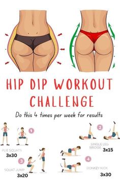 a woman's hip workout is shown in this poster