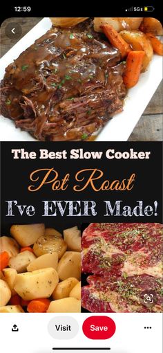 the best slow cooker pot roast i've ever made