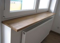 a radiator and window sill in a room