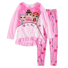 L.O.L. SURPRISE! GIRLS 2-PIECE SLEEPWEAR SET BRAND NEW WITH TAGS 100% POLYESTER FLAME RESISTANT 2-PIECE SET SUPER CUTE! FREE SHIPPING USPS 1ST CLASS Pink Cotton Sleepwear With Cartoon Print, Pink Cartoon Print Loungewear Sets, Pink Cotton Character Print Sets, Pink Cotton Sets With Character Print, Pink Cotton Sleepwear With Character Print, Pink Long Sleeve Sleepwear With Cartoon Print, Pink Cartoon Print Sleepwear For Loungewear, Pink Playful Sleepwear Sets, Playful Pink Sleepwear For Sleepover