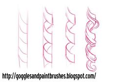 a drawing of different types of hair on a white background with the words google's / googlespanithubes blogpot com