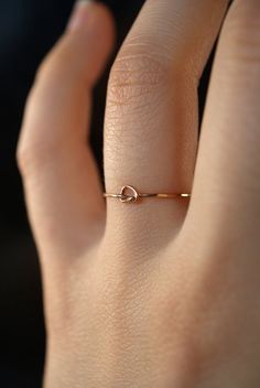 Dainty 14k Gold-filled Stackable Promise Rings, Simple 14k Gold Filled Stackable Anniversary Rings, Handmade 14k Rose Gold Midi Rings, Dainty Gold Heart Ring For Everyday, Dainty 14k Rose Gold Filled Rings, Adjustable Dainty Midi Rings, Dainty Rose Gold Midi Rings As Gift, Dainty Stackable Heart Ring Gift, Delicate 14k Gold Filled Stackable Promise Rings