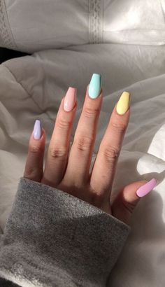 Disney Nails, Ballerina Nails, Shellac Nails, Summer Acrylic Nails, Easter Nails, Orange Nails, Acrylic Nails Coffin, Coffin Nails Designs