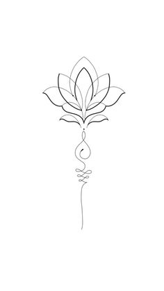 a line drawing of a flower with leaves on it's head and the outline of a woman's face