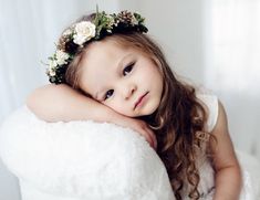 Winter Flower Crown, Mini Pinecones, Flower Girl Wreaths, Rustic Flower Girls, Rose Crown, Flower Girl Crown, Girls Crown, Floral Halo, Bridal Flower Crown