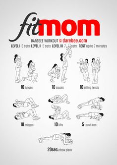 an exercise poster with instructions for the exercises