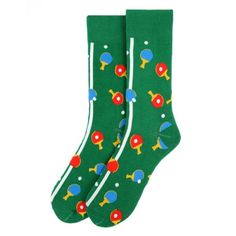 Men's Parquet Fun Novelty Crew Socks - 70% Cotton, 25% Polyester, 5% Spandex - Machine Wash - Stocking Stuffer Idea/ Gift Idea - Nwt - Bundle With Other Items To Receive A Special Discount Ping Pong Games, Table Tennis Player, Smartwool Socks, Tennis Socks, Work Socks, Blue Q, Mens Crew Socks, Idea Gift, Crazy Socks