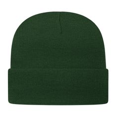 The custom embroidered Knit Beanie Cuff Cap is the perfect way to promote your business. One of the favorite promotional gifts for the colder months, our beanie is available in a variety of colors, and includes an embroidered imprint for your company name or logo on the front. Price includes 10, 000 stitches. Customize yours today | Apparel | Headwear | Custom Knit Beanie Cuff Cap in Forest Green Beanie Ideas, Richie Tozier, Green Beanie, Knit Cap, The Favorite, Promote Your Business, Promotional Gifts, Knit Beanie, Forest Green