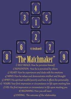 the matchmaker poster with numbers arranged in squares