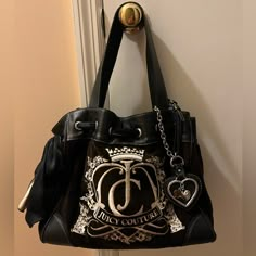 Excellent Condition! No Peeling On Outside. Piping In Great Shape. Bow Still Intact. No Stains Or Discoloration. Clean Y2k Bags, My Shopping List, Barrel Bag, Couture Vintage, Vintage Bag