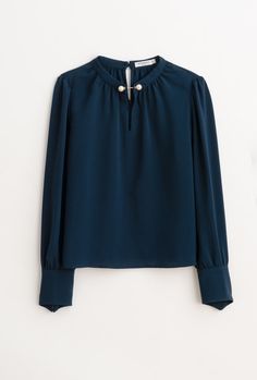 Buvette Pearl Blouse - Navy