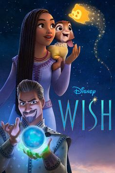 the poster for disney's new animated movie, wish