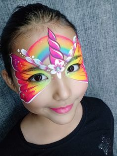 Face Painting Ideas Unicorn, Easy Face Painting Designs, Fair Face, Festival Face Paint