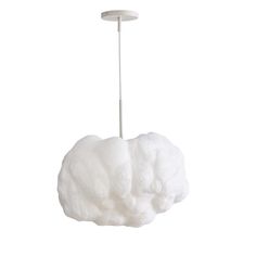 Give them something to dream about with this fun Fluffy Cloud Pendant. Hang it from the ceiling to keep them looking up, while engaging their minds with creativity and artistry at the same time. DETAILS THAT MATTER Polyester polymer cloud shade over an iron frame. White fabric cord and round white canopy. Compatible with dimmer switch. Not compatible with slanted or sloped ceiling. KEY PRODUCT POINTS Hardwired; professional installation is recommended. Conforms to UL standards - Dry Rated. We cr Kids Floor Lamp, Kids Table Lamp, Cloud Pendant, Kid Pendant, West Elm Kids, Modern Nursery Decor, Iron Body, Wood Shades, Kids Lighting