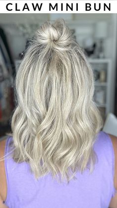 Cute Quick Updos For Medium Hair, Up Fo For Medium Hair, Short Hair Half Up Hairstyles, Hairstyles For Medium Thinning Hair, Half Up Half Down Everyday Hairstyles Short Hair, Easy Updo Braids For Medium Hair, Half Up Bun Fine Hair, Half Up Medium Hairstyles, Half Up Hair Dos For Short Hair