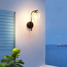 Modern Waterproof Crystal Globe LED Outdoor Wall Sconces Lighting Wall Lamp Front Door Patio – Flyachilles Front Door Patio, Outdoor Columns, Column Lighting, Crystal Globe, Globe Design, Lantern String Lights, Lighting Wall, Lantern Wall, Indoor Wall Lights