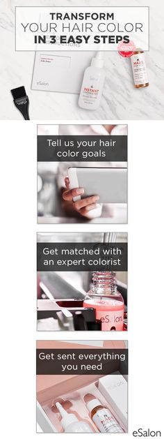 Coloring your hair at home just got easier! Take the eSalon survey and get matched with a professional colorist to cover grays, touch up roots or change up your natural color. Find out why eSalon was voted #1 home hair care color by Allure today. Makeup By Season, Home Hair Color, Style Salon, Home Hair, Professional Hair Color, Hair Color Unique, At Home Hair Color, Hair Quiz, Haircuts For Wavy Hair