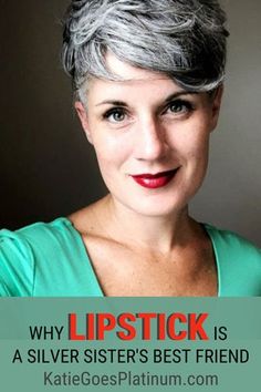 I've been in a love affair with lipstick since I was about 13. I love makeup, and I have no intention of giving it up now that I've embraced my gray hair. I got some flak for that the other day, so I wrote this post to muse on how and why women judge other women and being confident in our own decisions. #lipstick #grayhair #grayhairtransition Best Friend Check, Grey Hair And Makeup, Short Punk Hair, Grey Hair Don't Care, Best Lipstick Color, Best Red Lipstick, Salt And Pepper Hair, Grey Hair Inspiration, Silver Sisters