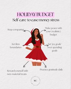 Holiday budget self care to ease money stress 1️⃣ STOP COMPARING Yeah, its in all caps. It can be easy to fall into the comparison trap where we see the outward appearance of how our friends, coworkers, neighbors, and (especially) influencers we follow are living. It can make us feel as though we are “falling behind”. But, in reality we all have different financial situations, goals and priorities. They might prioritize different (read: material) things than you do. Plus, and big plus, t... Falling Behind, Teen Money, Material Things, Stop Comparing, Budget Holidays, How To Become Rich, Financial Tips, Used Tools