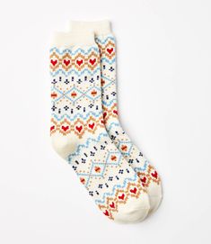 Promo Gifts, Whisper White, Women's Socks, Sock Shoes, Fair Isle, Socks Women, Crew Socks, Effortless Style, Fabric Care