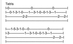 the guitar tabula is shown with notes and notations for each instrument in it