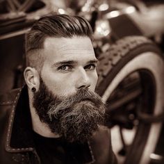 X Man With A Beard, Undercut Men, Beard Haircut, Long Beard, Epic Beard, Mens Hairstyles Medium, Haircut Men, Beard Hairstyle, Beard Lover