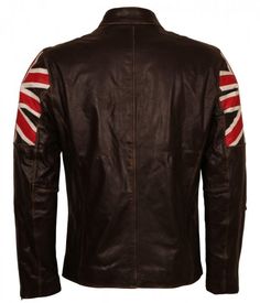 British Flag Biker Cafe Racer Leather Jacket on Sale at US Leather Mart. Buy Now!! Retro Leather Biker Jacket With Zipper Closure, Cafe Racer Style Brown Leather Jacket For Motorcycling, Brown Cafe Racer Leather Jacket For Motorcycling, Cafe Racer Brown Leather Jacket For Motorcycling, Brown Leather Cafe Racer Jacket For Motorcycling, Retro Leather Outerwear For Biker Events, Brown Cafe Racer Biker Jacket For Biker Events, Leather Cafe Racer Long Sleeve Jacket, Leather Cafe Racer Long Sleeve Outerwear