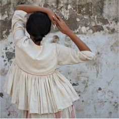 "As we upcycle the sources and fabric remnants available to us, the surface in one piece may vary with the other piece of the same style, in terms of surface ornamentation fabrics. 100% hand stitched by female artisans. Each maker has her own unique style." - raasleela undyed + unbleached + handwoven cotton fabric one size Made in India by RaasLeela Textile Kediyu Top, Indigo Accessories, Surface Ornamentation, Vintage Indigo, Silk Shawl, Fabric Remnants, Women Artisans, Same Style, Color Shorts