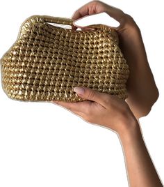 Gold Clutch Bag For Events, Gold Handheld Clutch For Events, Gold Handheld Shoulder Bag, Gold Pouch Evening Bag For Special Events, Gold Pouch Evening Bag For Events, Gold Handheld Evening Bag As Gift, Gold Handheld Evening Bag For Events, Handmade Gold Bags For Wedding, Gold Handheld Evening Bag