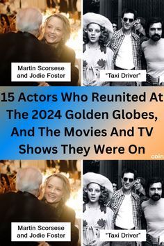 the actors who reunited at the golden globes, and the movies and tv shows they were on