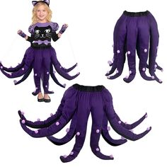 PRICES MAY VARY. 🐙 REALISTIC AND ELEGANT OCTOPUS TENTACLE SKIRT: The women ursula skirt adopts mysterious purple and black color scheme, filled with high-quality cotton and iron wire, you can easily bend the tentacles into the shape you want, making your octopus witch costume look fashionable, vivid and elegant, adding more spooky atmosphere, whether worn as a costume or as a finishing touch for a theme party, or even taking pictures, it will amaze your friends and party companions. 🐙 ADJUSTAB Ursula Skirt, Sea Witch Costume, Octopus Costume, Ursula Costume, Ocean Theme Party, Plus Size Costume, Sea Witch, Witch Costume, Iron Wire