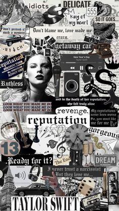 an altered collage with words and pictures