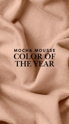 the cover of mochamouse's color of the year, featuring an image of