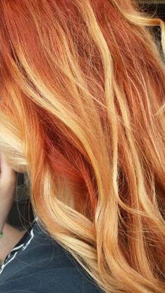 Blond Ombre Balayage, Jahodová Blond, Trendy Hair Highlights, Ombre Balayage Hair, Reddish Blonde, Red Ombre Hair, Blond Ombre