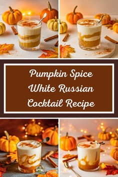 pumpkin spice white russian cocktail recipe