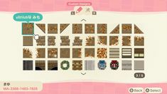 an animal crossing map is shown in this screenshot