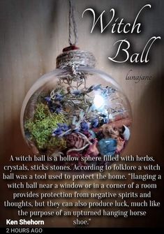 Hedge Witchery, Wicca Recipes, Pagan Magick, Witch Ball, Witch Tools, Wiccan Crafts, Witch Coven, Witch Spirituality, Witch Diy