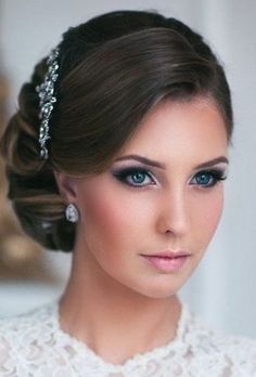 Wedding Party Makeup, Bridal Hairdo, Guest Hair, Short Hairdos, Elegant Wedding Hair, Hair Tutorials For Medium Hair