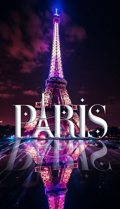 Disney Moana Art, Eiffel Tower Photography, Eiffel Tower At Night, Party Bedroom, Paris Illustration, Paris Art Print, Bedroom Theme, Iphone Wallpaper Glitter, Paris Wallpaper